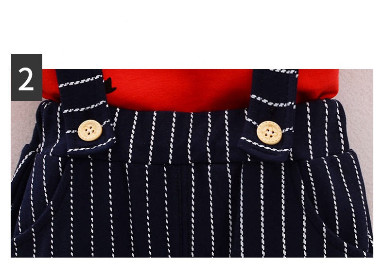 [368349] - Setelan Overall Fashion Anak - Motif Bowties