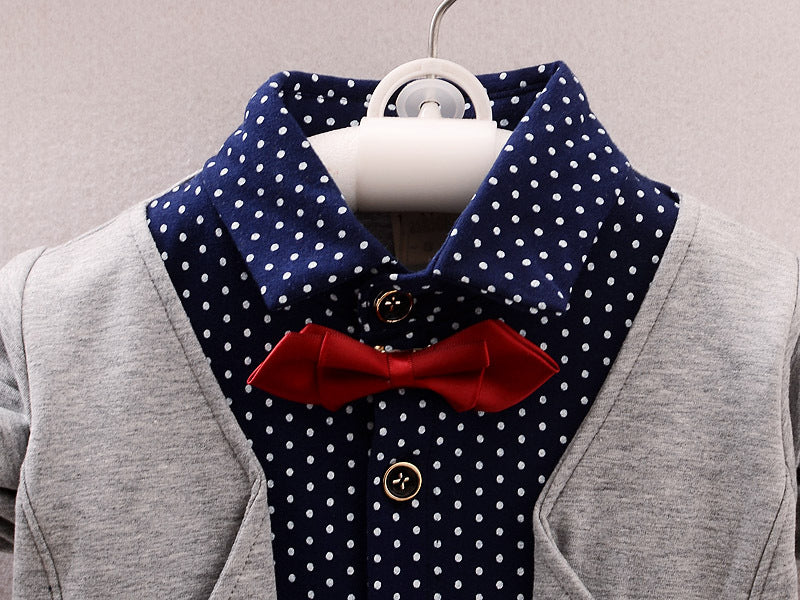 [368344] - Setelan Anak Kemeja Formal Fashionable - Motif Freckles Shirt