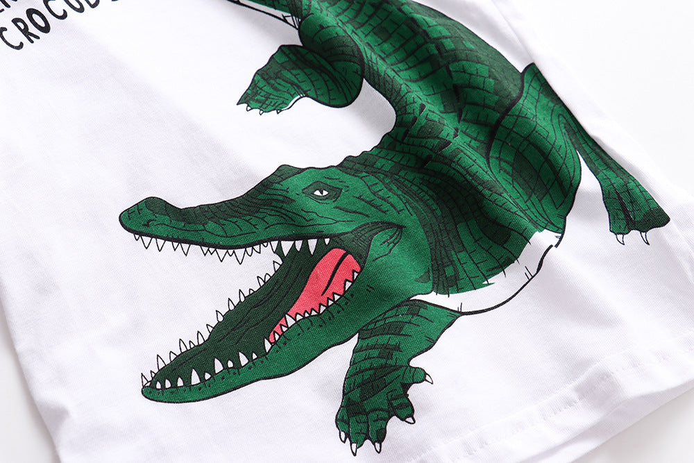 [357277] - Atasan Anak / Kaos Anak / Baju Atasan Summer Anak Trendi - Motif Big Crocodile