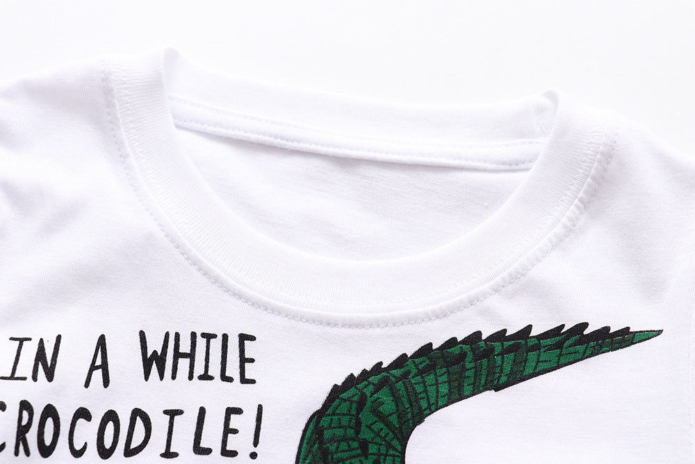 [357277] - Atasan Anak / Kaos Anak / Baju Atasan Summer Anak Trendi - Motif Big Crocodile