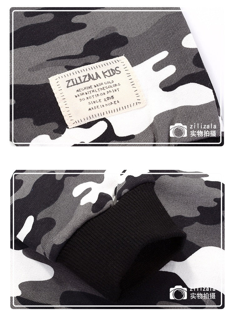 [370220] - Atasan Sweater Anak - Motif Army Style