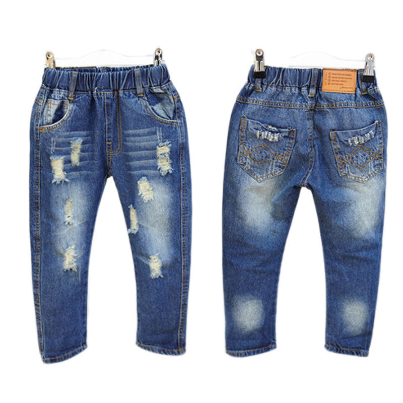 [508181] - Celana Jeans Anak Kekinian / Celana Anak - Motif Tear Stack