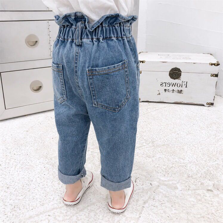 [508109] - Celana Jeans Anak Kekinian / Celana Anak Import - Motif Waist Bloom