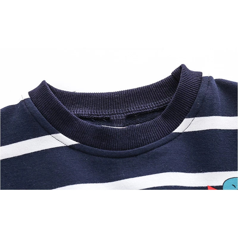 [513139] - Atasan Sweater Fashion Anak Laki-Laki - Motif Dino Pocket