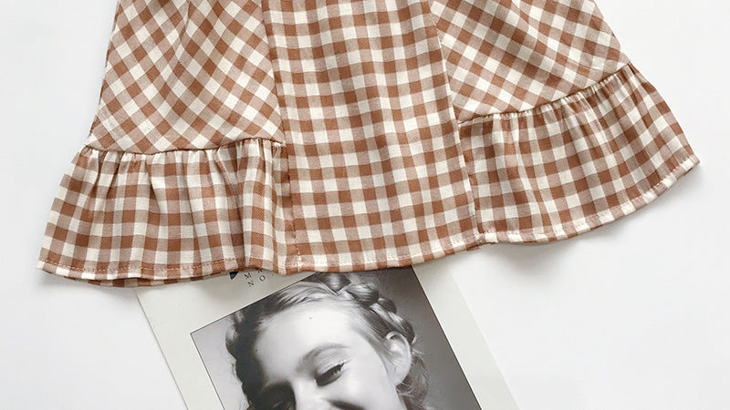 [363124] - Setelan Fashion Anak Perempuan Modis - Motif Small Gingham
