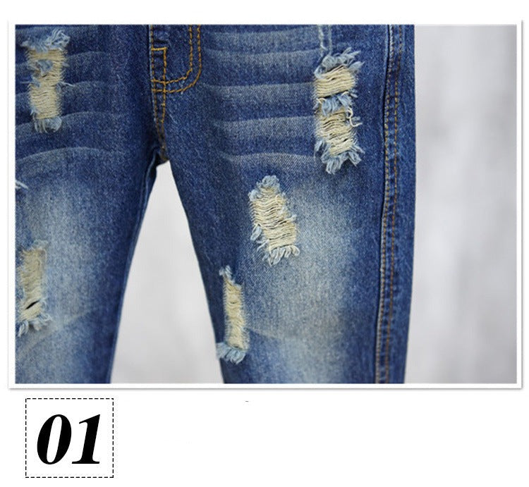 [508181] - Celana Jeans Anak Kekinian / Celana Anak - Motif Tear Stack