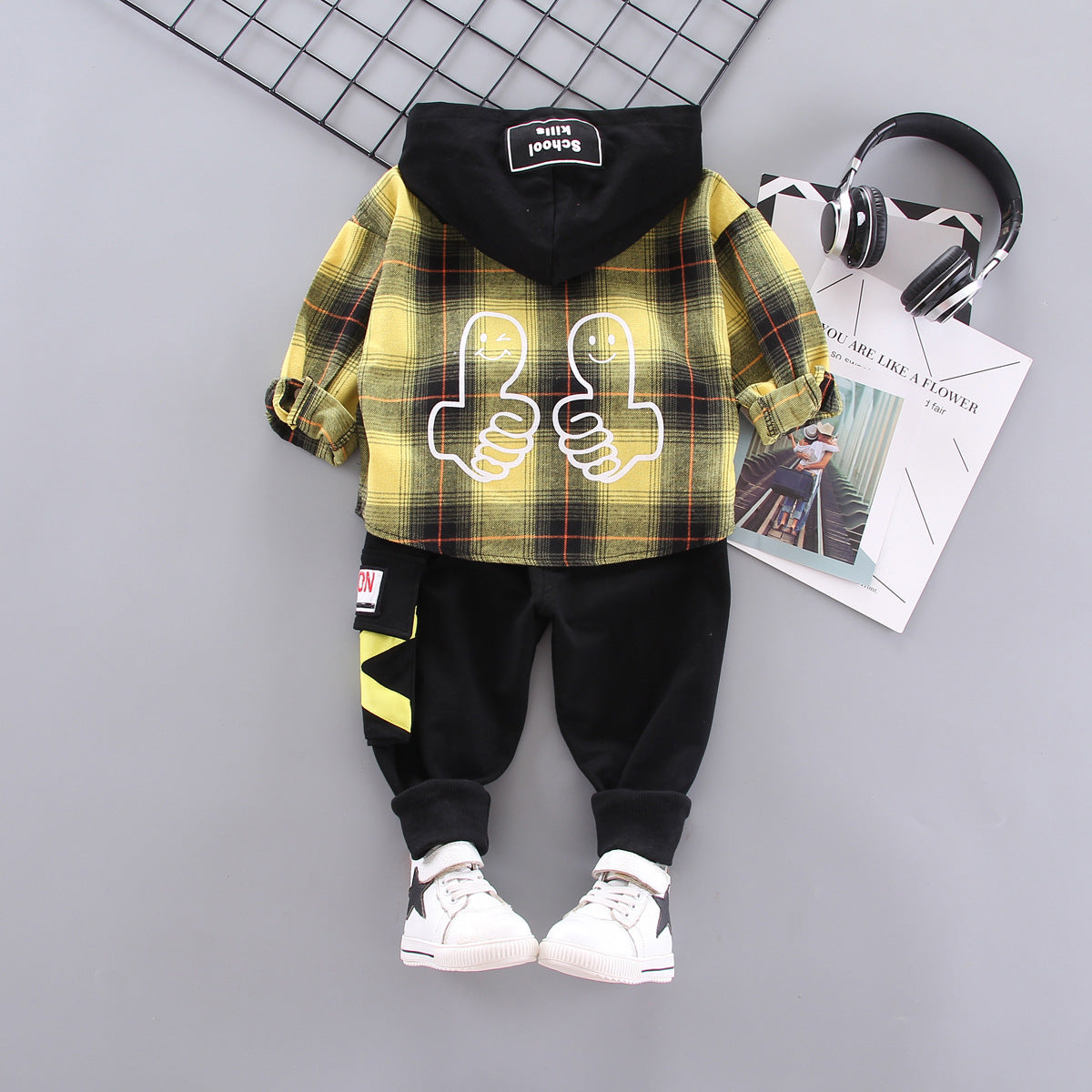 [368442] - Setelan Hypes Hoodie Model Sweater Fashion Anak - Motif Two Guns