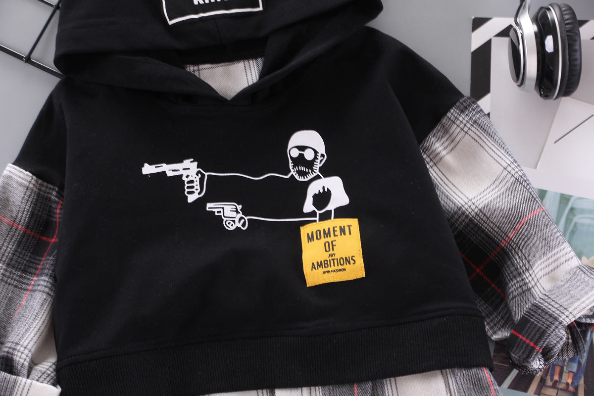 [368442] - Setelan Hypes Hoodie Model Sweater Fashion Anak - Motif Two Guns