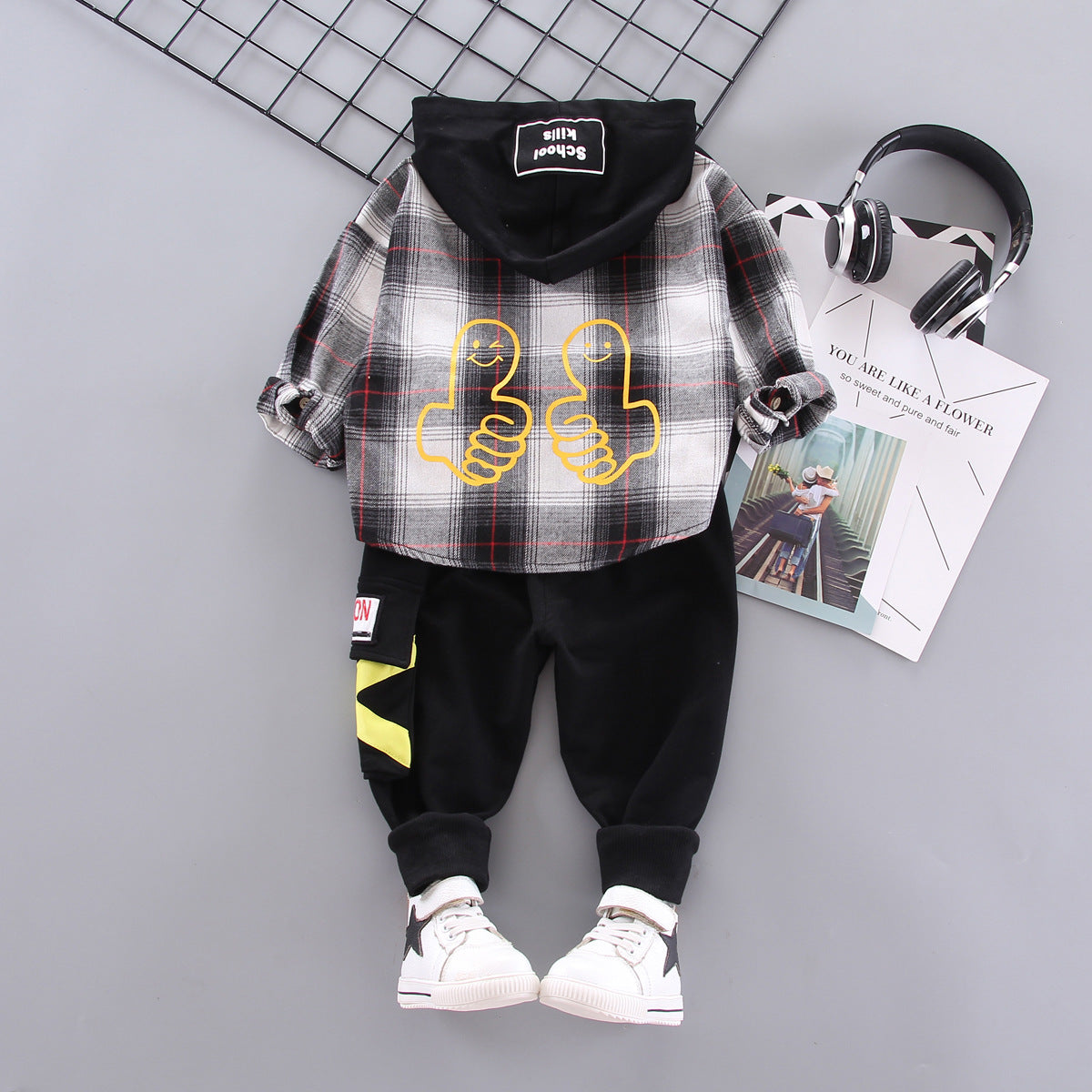 [368442] - Setelan Hypes Hoodie Model Sweater Fashion Anak - Motif Two Guns