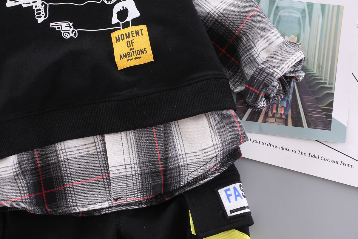 [368442] - Setelan Hypes Hoodie Model Sweater Fashion Anak - Motif Two Guns