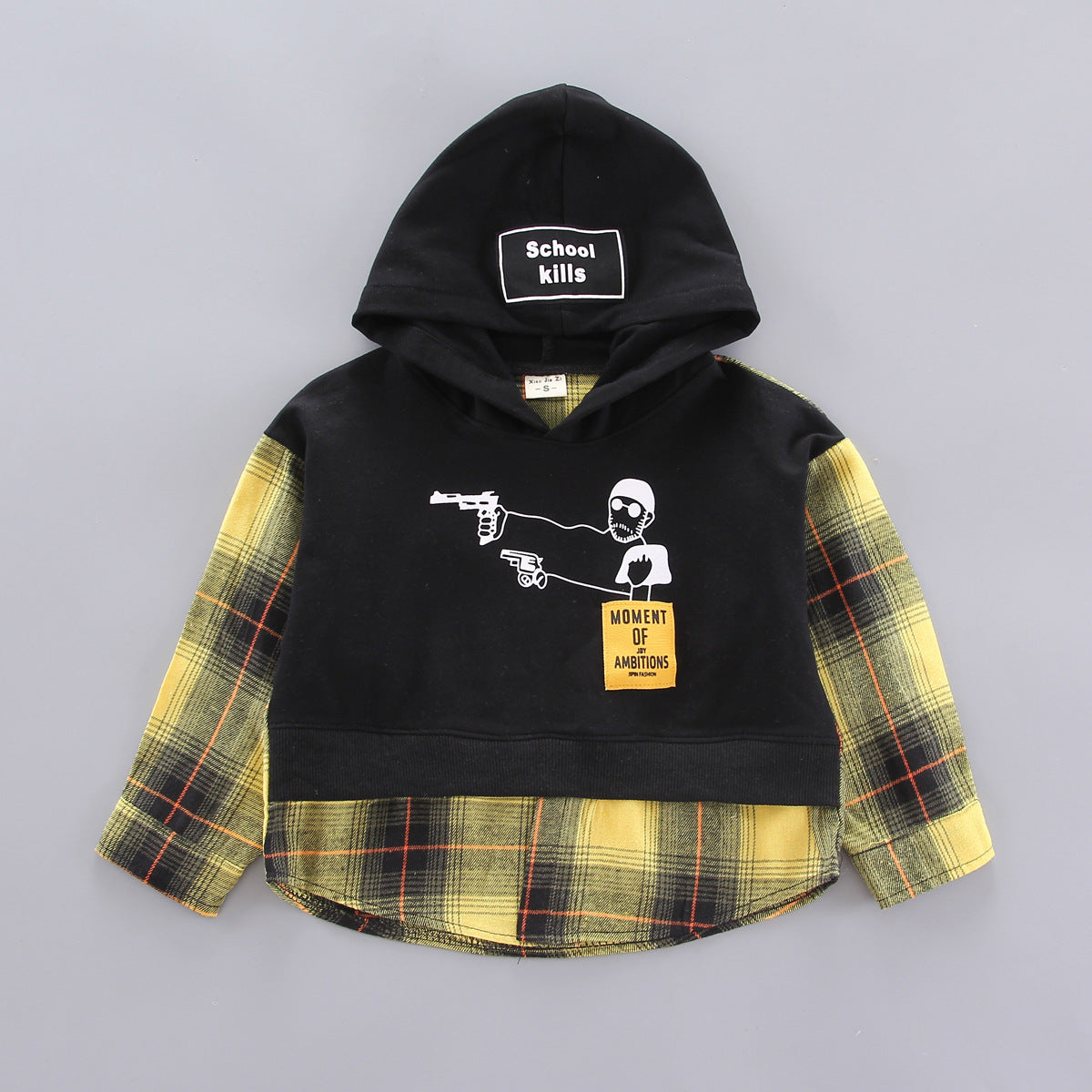 [368442] - Setelan Hypes Hoodie Model Sweater Fashion Anak Import - Motif Two Guns