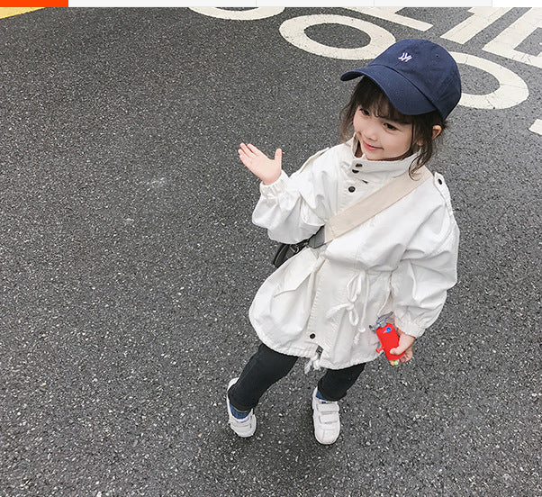 [507366] - Jaket Blazer Anak Perempuan Korean Style - Motif Plain Color
