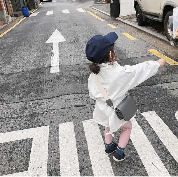 [507366] - Jaket Blazer Anak Perempuan Korean Style - Motif Plain Color