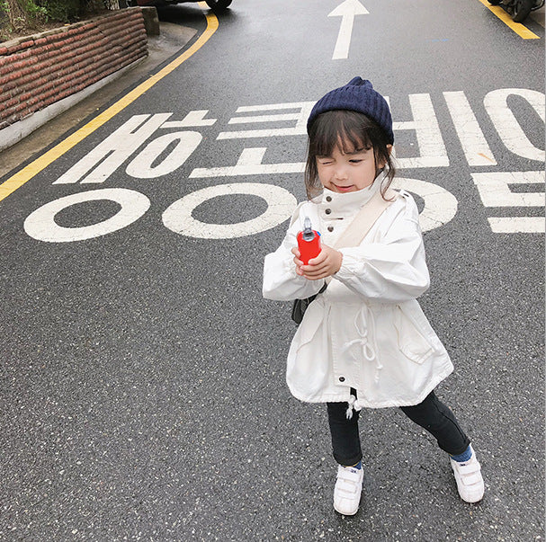[507366] - Jaket Blazer Anak Perempuan Korean Style - Motif Plain Color