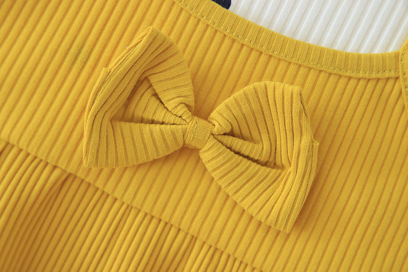 [102360] - Dress Fashion Anak Perempuan Import - Motif Beautiful Ribbon