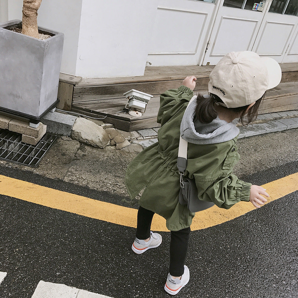 [507366] - Jaket Blazer Anak Perempuan Korean Style Import - Motif Plain Color