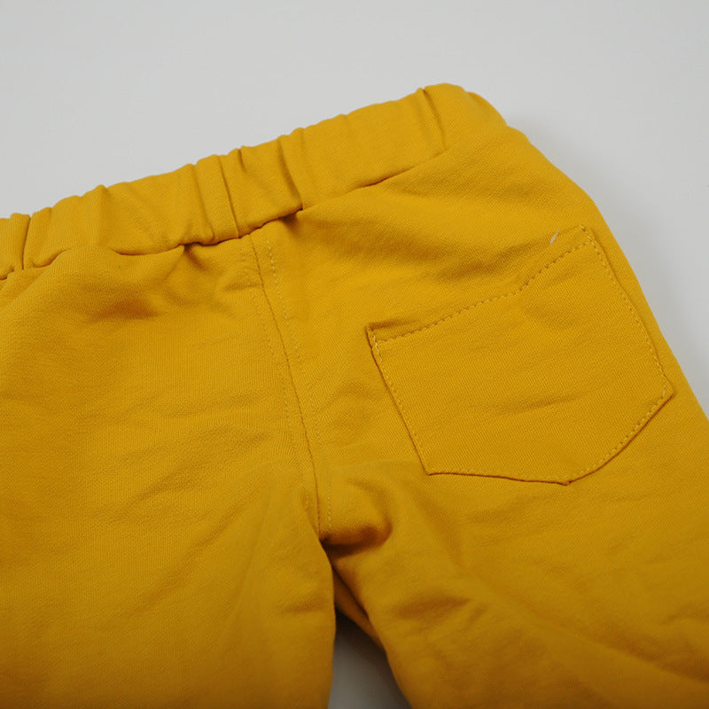 [102239-YELLOW] - Setelan Fashion Anak Perempuan - Motif Striped Plain