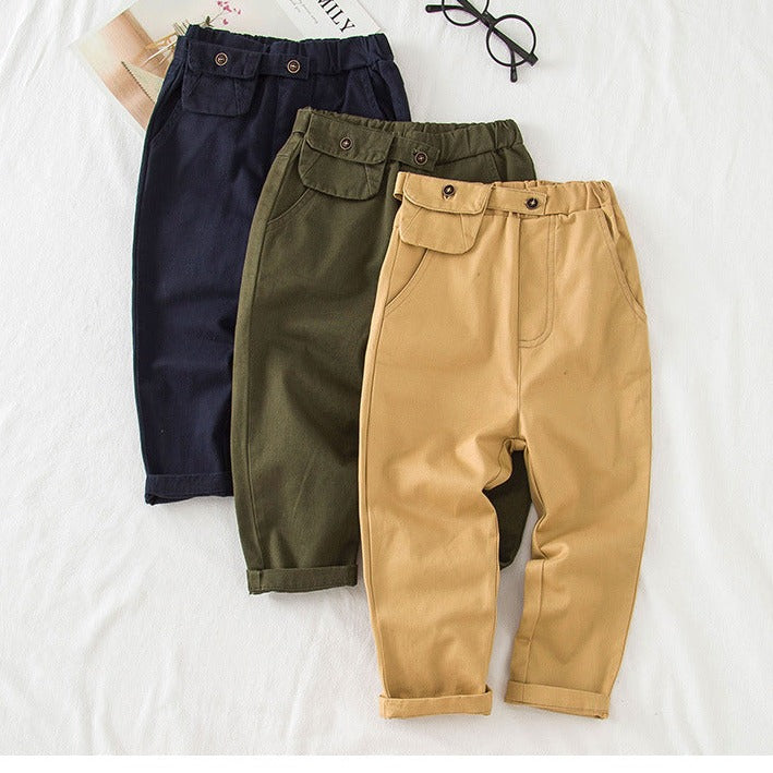 [513275] - Bawahan / Celana Chino Trendy Anak Import - Motif Hanging Pouch