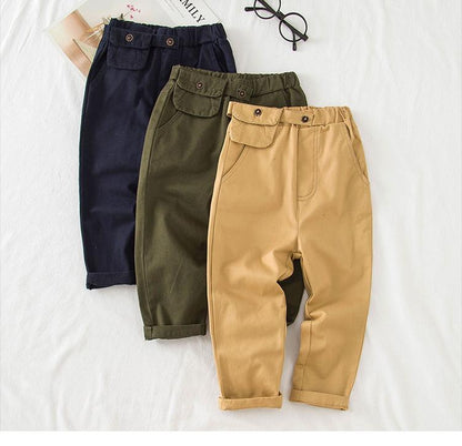 [513275] - Bawahan / Celana Chino Trendy Anak Import - Motif Hanging Pouch