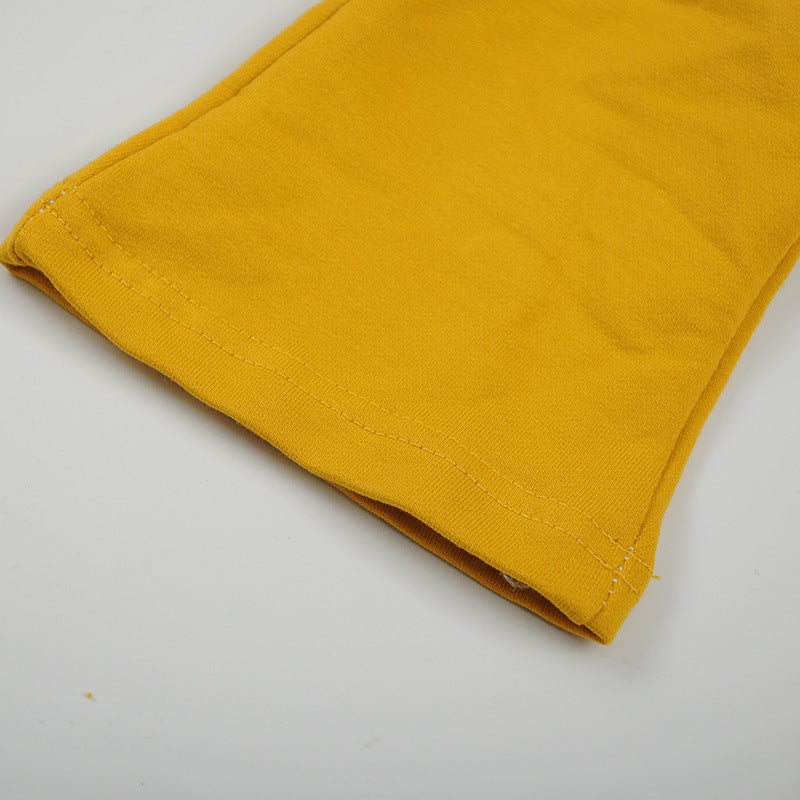 [102239-YELLOW] - Setelan Fashion Anak Perempuan - Motif Striped Plain