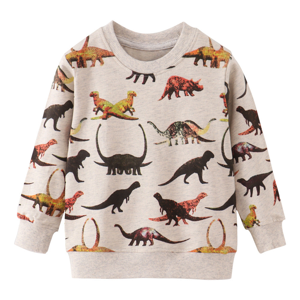 [357425] - Atasan Sweater Anak / Atasan Sweater Anak Trendi - Motif Dinosaur Style