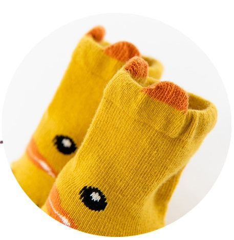 [375137-BEIGE] - Kaos Kaki Bayi Lucu / Kaos Kaki Anak Import - Motif Dog