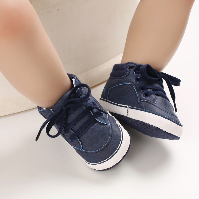 [105241-BLUE] - Baby Shoes Prewalker - Motif Casual Boots Trendy