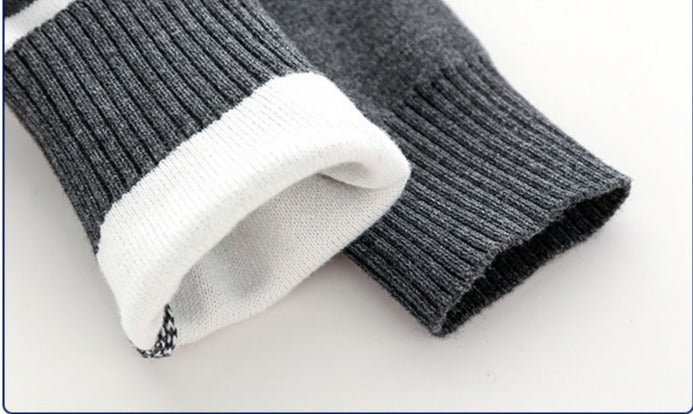 [513563] - Atasan Sweater Kerah Lengan Panjang Anak Cowok Cewek - Motif Striped Strip