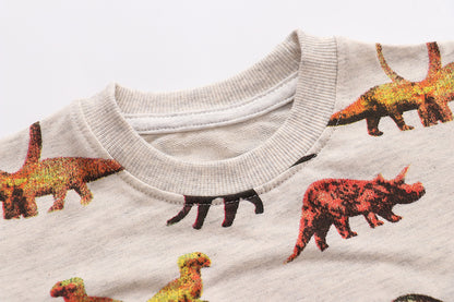 [357425] - Atasan Sweater Anak / Atasan Sweater Anak Trendi - Motif Dinosaur Style