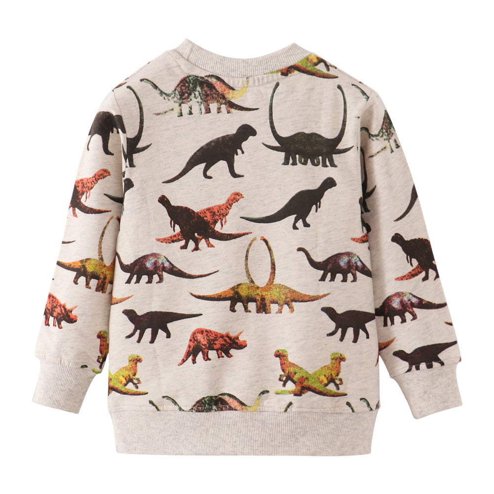 [357425] - Atasan Sweater Anak / Atasan Sweater Anak Trendi - Motif Dinosaur Style