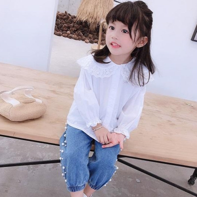 [508111] - Celana Jeans Anak Kekinian / Celana Anak - Motif Pearl Row