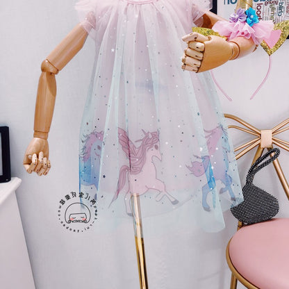 [363140] - Dress Fashion Anak Perempuan Modish / Dress Anak Import - Motif Beautiful Pegasus