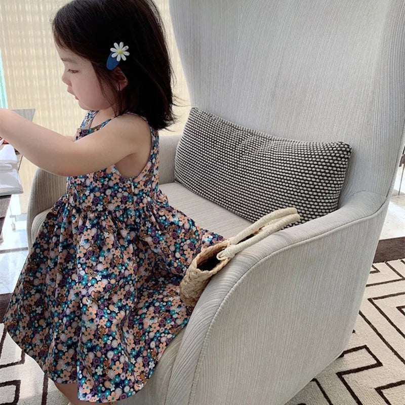 [507257] - Dress Fashion Anak Perempuan - Motif Flower Sprinkle