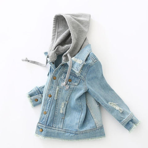 jual [119134] - Jaket Hoodie Anak Usia 1 - 5 Thn - Blue Denim [B1212] 