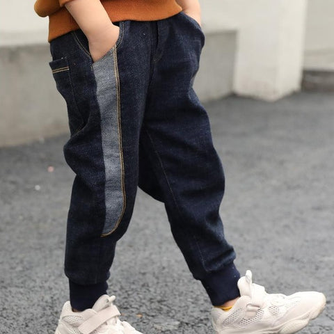 jual [119143-BLUE JEANS] - 100%IMPORT Celana Panjang Jeans Jogger Anak Korean 