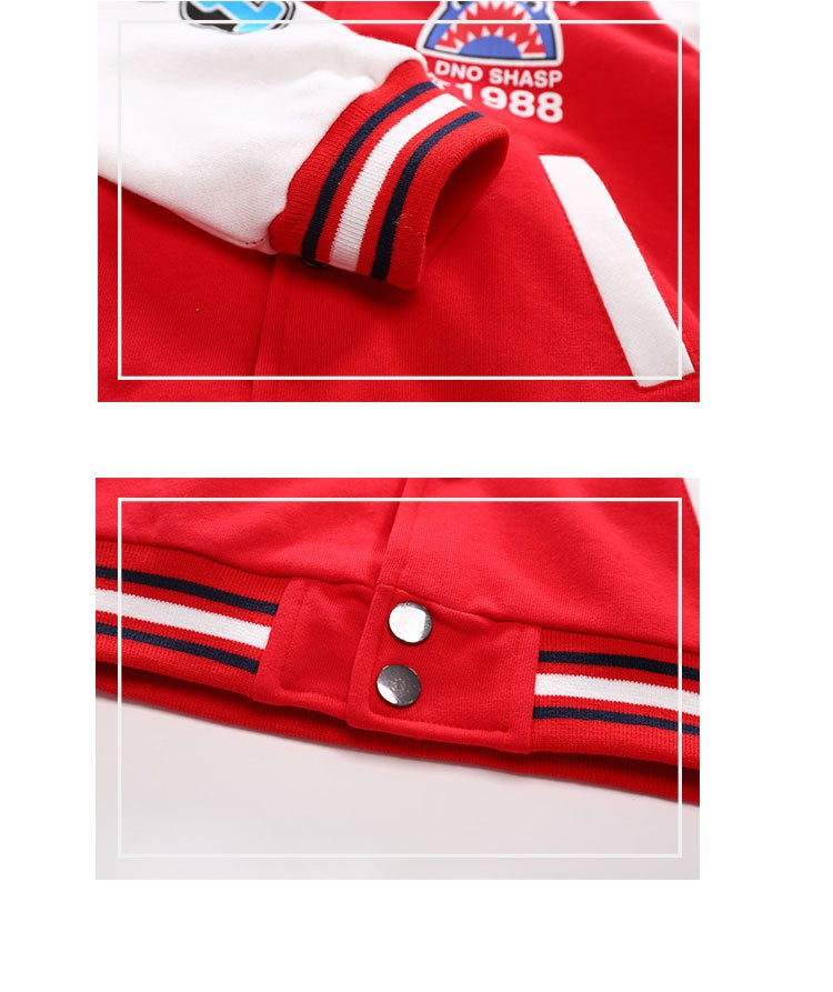 jual [119155-NAVY] - Atasan Jaket Anak / Jaket Anak Sporty - Motif Monday Shark 