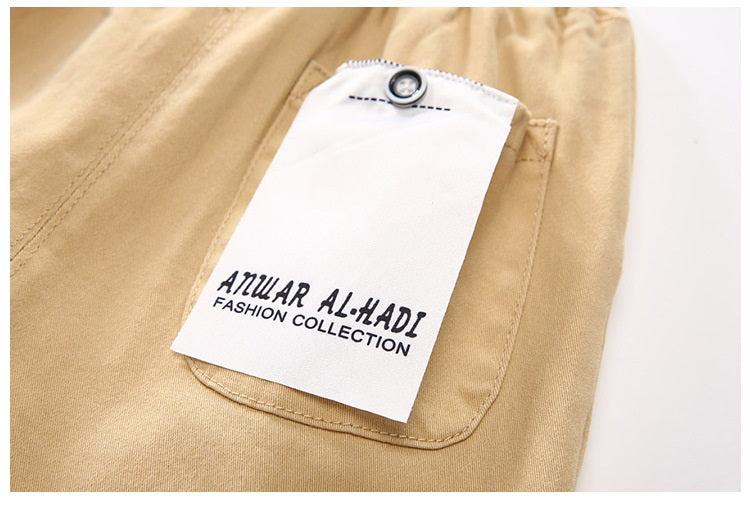 jual [119174-BEIGE] - Celana Panjang Anak Casual Korean - Motif Solid Color 