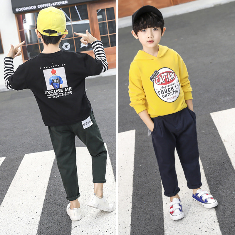 jual [119174-DARK GREEN] - Celana Panjang Anak Casual Korean - Motif Solid Color 