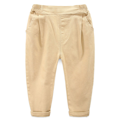 jual [119174-BEIGE] - Celana Panjang Anak Casual Korean - Motif Solid Color 
