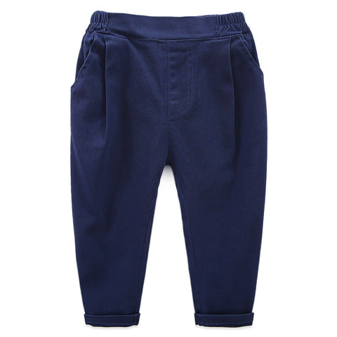 jual [119174-NAVY] - Celana Panjang Anak Casual Korean - Motif Solid Color 