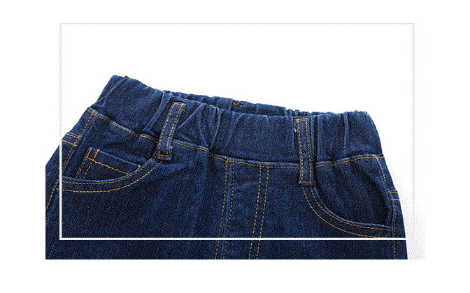 jual [119186-NAVY] - Celana Panjang Jeans Anak Kekinian - Motif Calm Color 