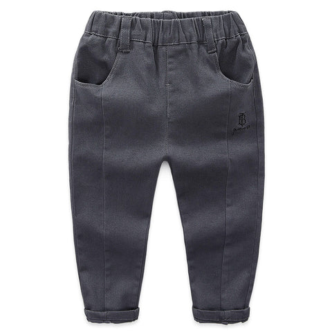 jual [119198-GRAY] - Celana Panjang Anak Style Korean - Motif  Jeans Alphabet 