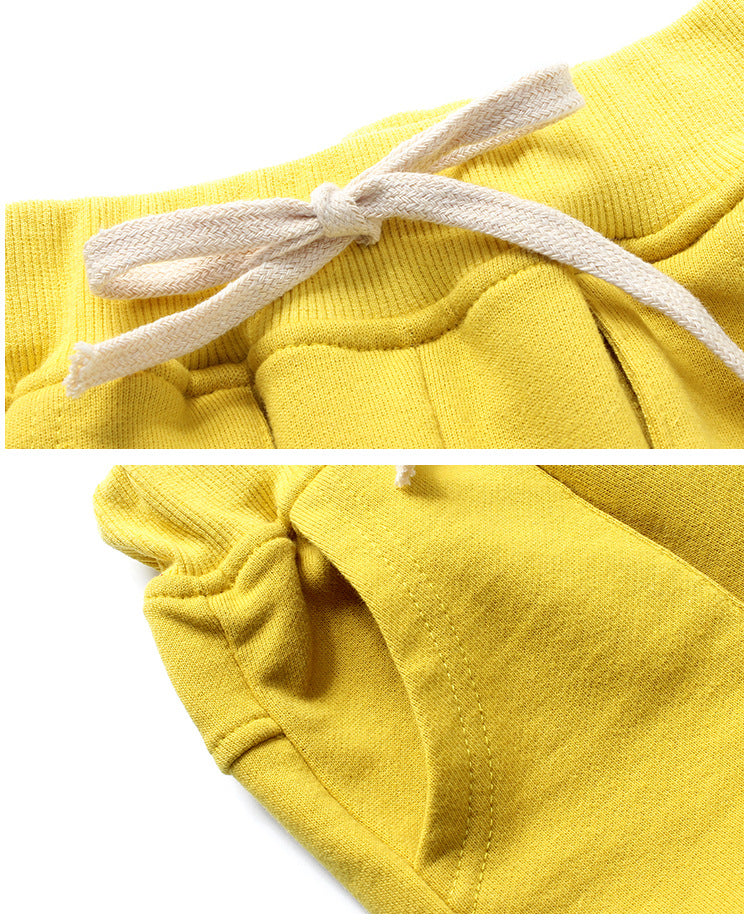 [119205-YELLOW] - Celana Training Jogger Anak Sporty - Motif Outside Pocket