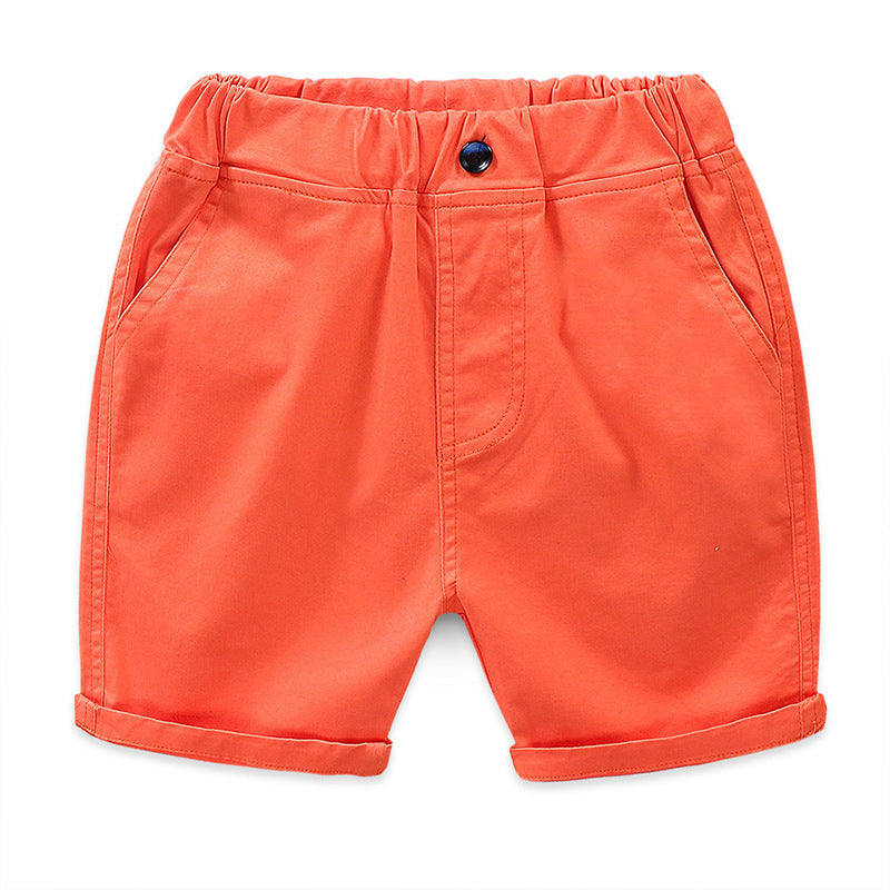 [119217-ORANGE] - Celana Pendek Anak Kekinian / Celana Anak - Motif Plain Color