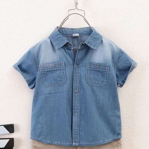 [119225] - Atasan Kemeja Anak Fashionable - Motif Cool Jeans