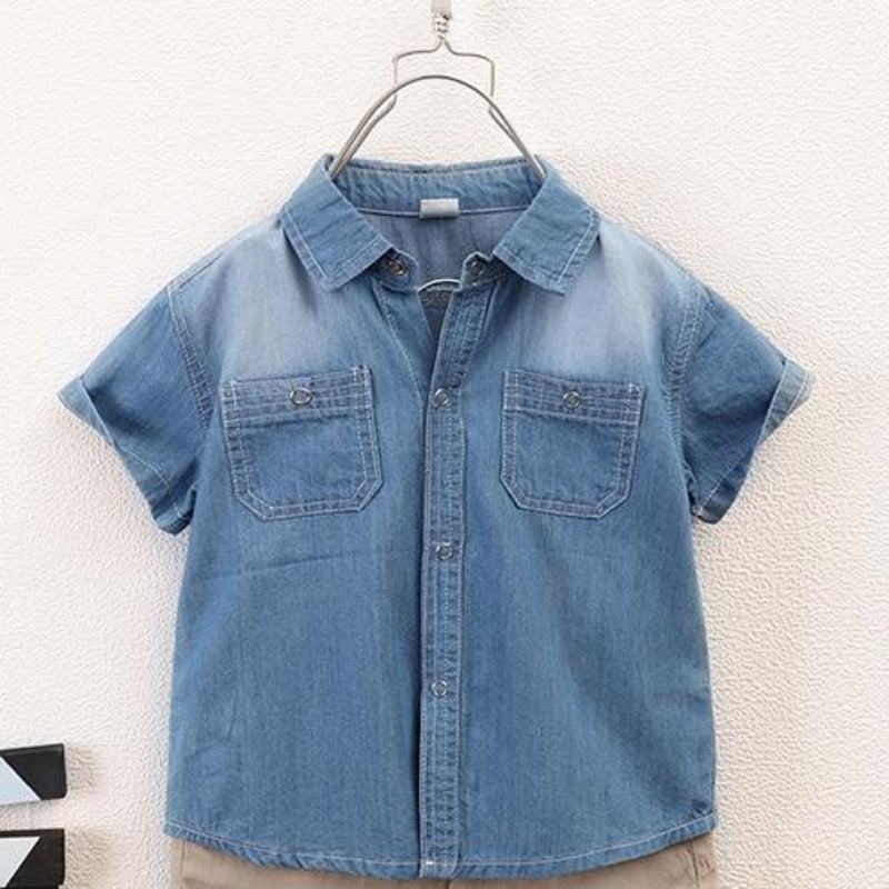 [119225] - Atasan Kemeja Anak Fashionable - Motif Cool Jeans