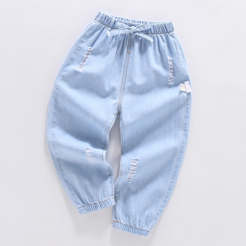 [119235] - Celana Panjang Jeans Anak Casual - Motif Torn Style