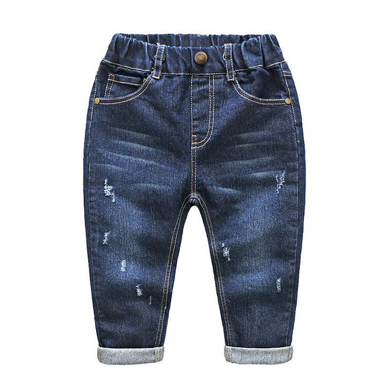 [119240] - Celana Jeans  / Celana Anak Import - Motif Torn Pattern