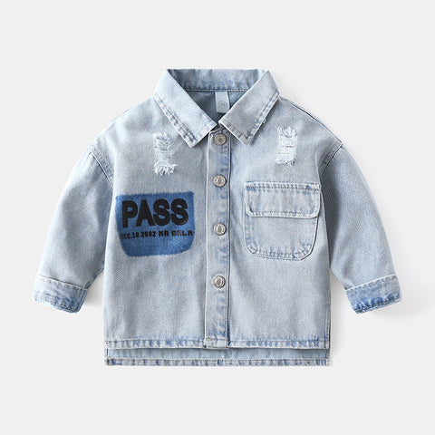 [119265] - Jaket Jeans Style Anak - Motif Denim Style