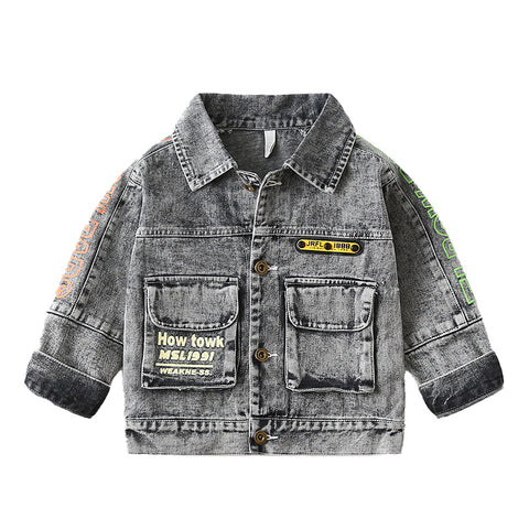 [119274] - Atasan Jaket Jeans Style Anak - Motif Denim Style